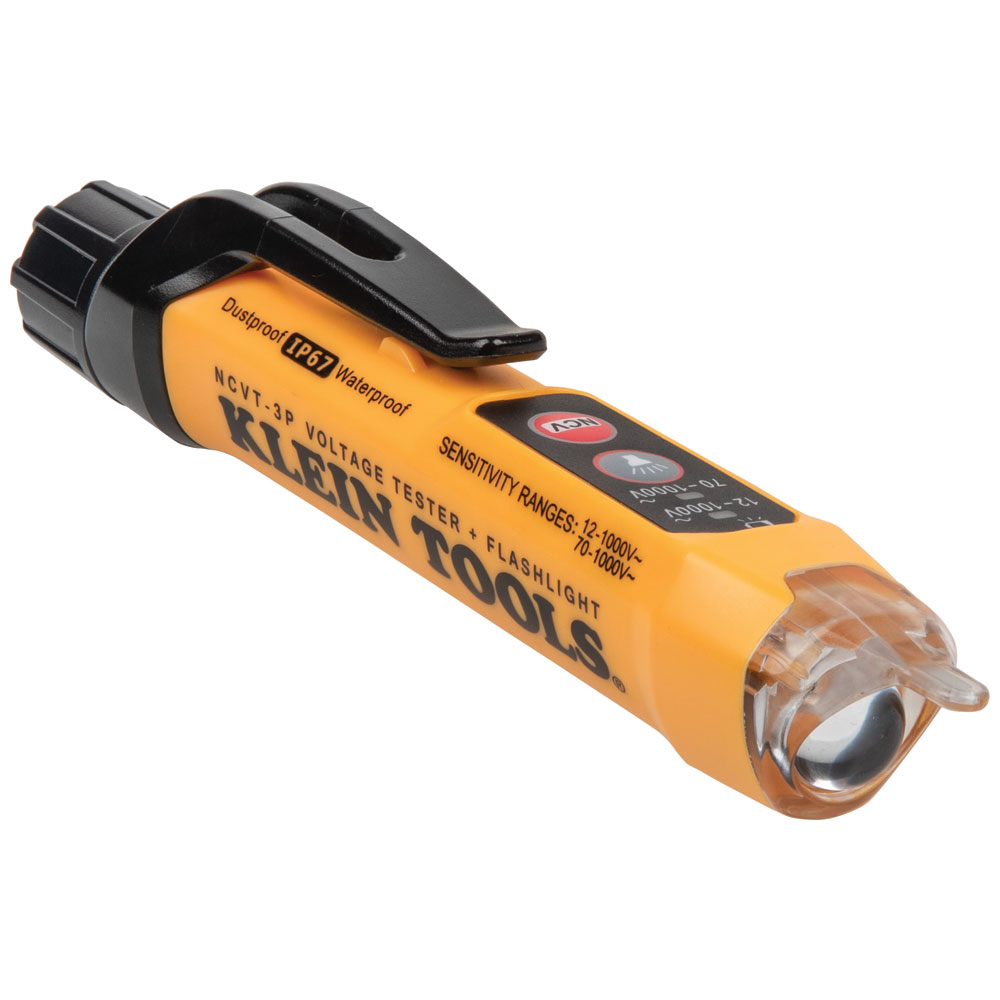 NCVT3P Kontaktloser Spannungsprüfer mit zwei Messbereichen und Taschenlampe, 12-1000 V AC - Image