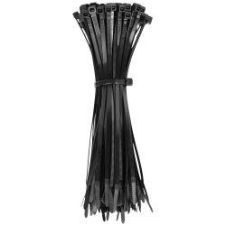 450200 Cable Ties, Zip Ties, 50-Pound Tensile Strength, 7.75-Inch, Black Image 
