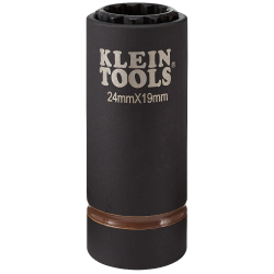 66052E 2-in-1 Metric Impact Socket, 12-Point, 24 x 19 mm Image 